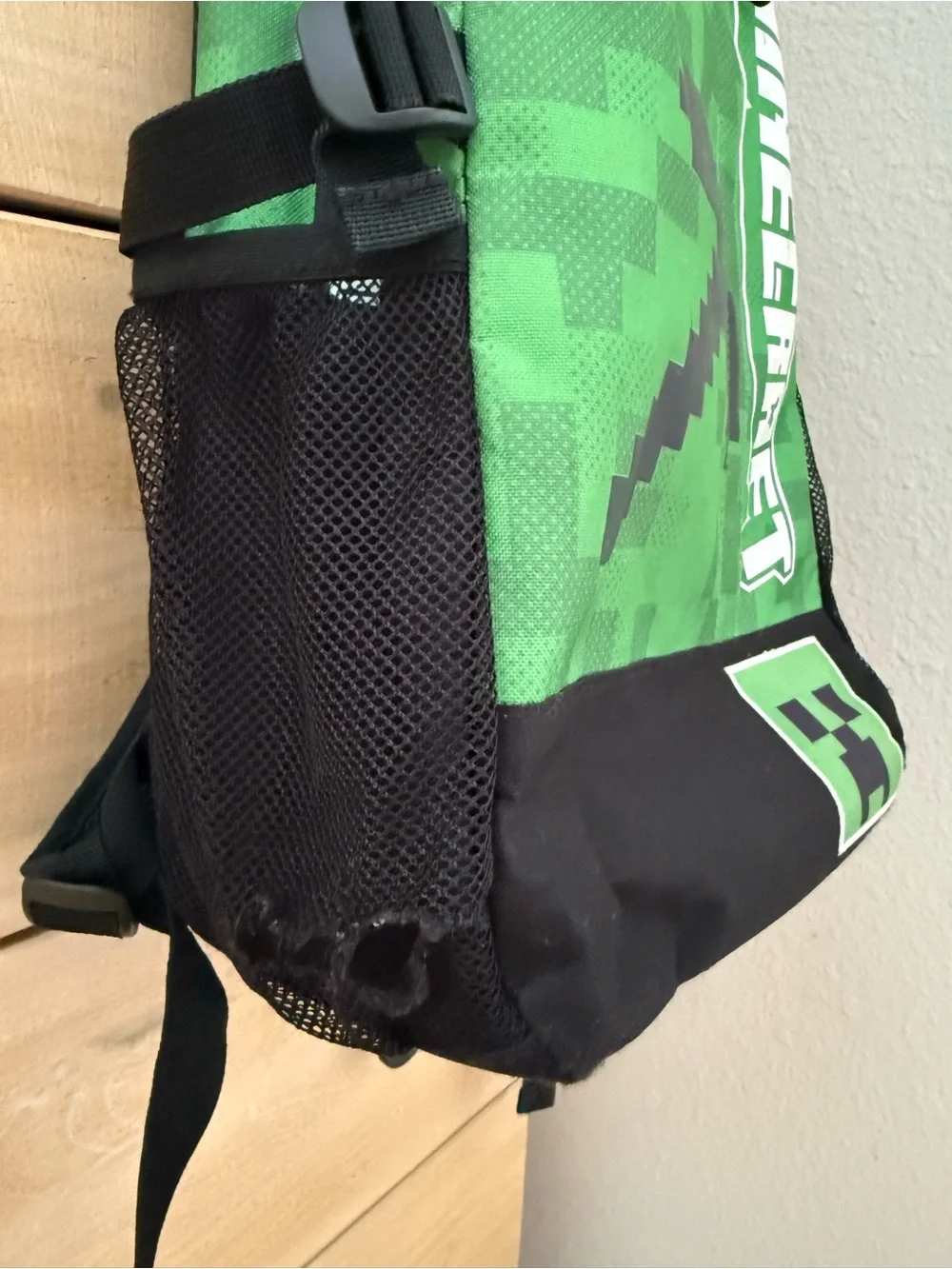 Minecraft Green backpack for kids